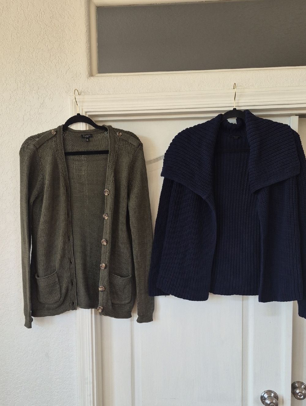 Bundle Of 2- Talbots 100% Cotton Knit Cardigans Sz Medium - Picture 11 of 15